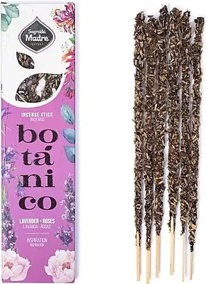 Produktbild von Sagrada Madre Botanische Räucherstäbchen Lavendel & Rosen – ±20g Set mit 2 Stück