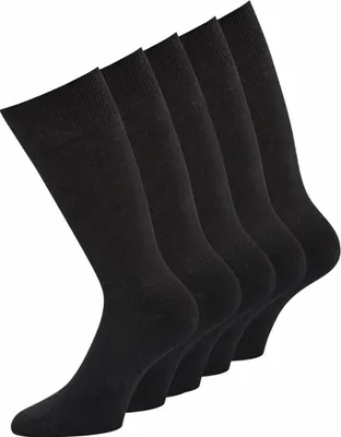 Produktbild von KB Herren Socken ohne Gummi für Diabetiker geeignet Diabetikersocken schwarz Größe 47-50