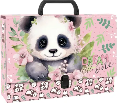 Immagine prodotto di Cartella con manico A4 9cm Panda 10 Derform