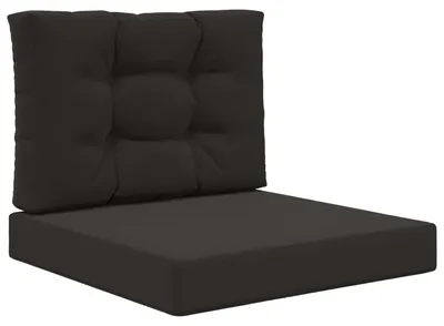 Image de Coussins de sol pour l'extérieur, marque vidaXL, en polyester, couleur noire, dimensions 60 x 60 cm