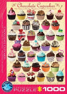 Produktbild von Eurographics Chocolate Cupcakes 1000pcs, 1000 Stück(e), Speisen und Getränke