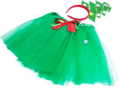 Immagine prodotto di Set Gonna E Fascia Per Albero Di Natale Verde