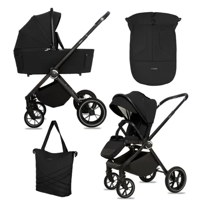 Produktbild von BabyLux® Kinderwagen 2in1 GAVIA, Faltbar Leicht Kombikinderwagen Set incl. Babywanne, Buggy Sportsitz, Wickeltasche und mehr Zubehör, 4 Liegepositionen, 0-22kg (0-4 Jahre), UV Schutz 50+. Belüftung