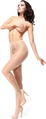 Produktbild von Strumpfhose ohne Schritt - MissO P211 Beige S/M