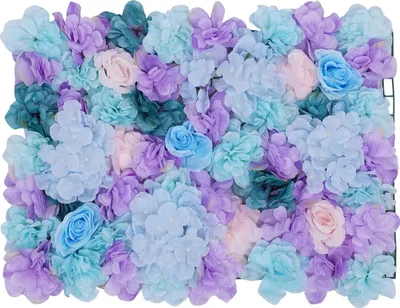 Produktbild von Künstliche Blumenwandpaneele, elegante Dekorationen für Veranstaltungen, langlebiges Design, Blau