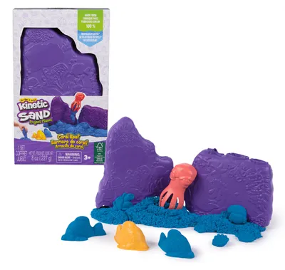 Obrázek produktu pro Kinetic Sand Project Planet Coral Reef, Kinetický písek pro děti, 3 rok/roky, Vícebarevný