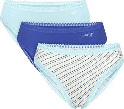Image de sloggi pack de 3 slips GO Crush Confortable et respirant, bordure décorative sur les ourlets, en pack multiple pratique