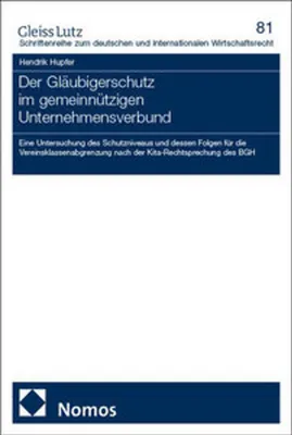 Obrázek produktu pro Der Gläubigerschutz im gemeinnützigen Unternehmensverbund