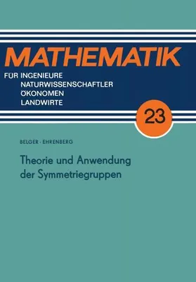 Produktbild von Theorie und Anwendung der Symmetriegruppen
