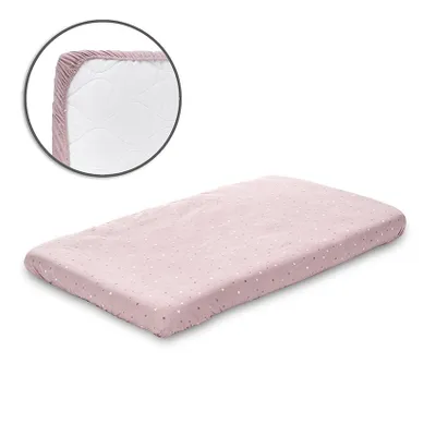 Obrázok produktu pre Lorelli napínacia plachta 98 × 65 cm, 100 % bavlna Ranforce, ružová, do detskej postieľky a kolísky