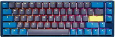 Produktbild von Ducky One 3 SF DayBreak - 65% - Kabelgebunden - USB - Mechanischer Switch - RGB-LED - Schwarz - Blau