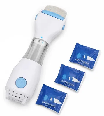 Produktbild von Läusekamm elektrisch Vakuum Nano-Ionen – Saugstärke einstellbar, sanft | Nissenkamm für Kinder & Erwachsene