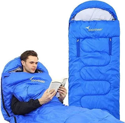 Produktbild von Famanu Schlafsack Premium Erwachsene & Kinder - Warme 3-4 Jahreszeiten, Wasserfester Leichter Schlafsack mit Kompressionssack