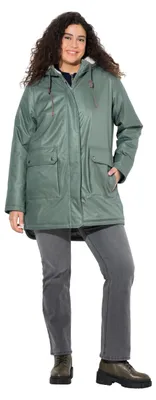 Obrázok produktu pre Ulla Popken, dámska parka, sivá farba, veľkosť 42+