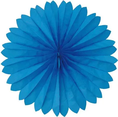 Produktbild von Dekofächer Blau 60 cm, schwer entflammbar