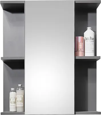 Produktbild von Spiegelschrank - Anthrazit - B 60 cm - 1 Spiegeltüre