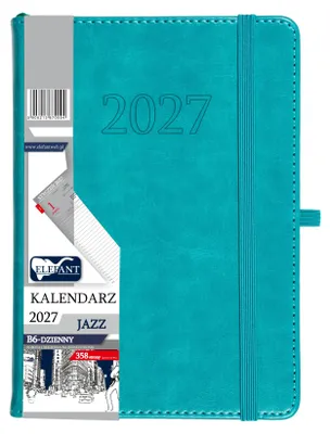 Image de Agenda jazz 2027, format B6, couleur turquoise, édition collective