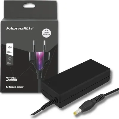 Produktbild von Qoltec Lenovo Laptop-Netzteil 65 W | 20 V | 3,25 A | 4,0 x 1,7 | + Netzkabel