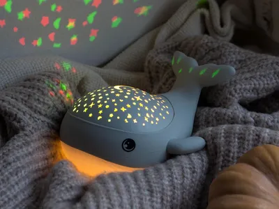 Produktbild von MEGALight Dr. Kunde Willy Whale, Umgebungsbeleuchtung, Weiß, Blau, Grün, Rot, Warmweiß, Kinderzimmer, IP20, 1,5 W