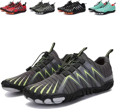 Produktbild von ASKSA Unisex Barfussschuhe Schnell Trocknend Zehenschuhe Traillaufschuhe Leicht Rutschfeste Schuhe, Grau, Groesse: 44