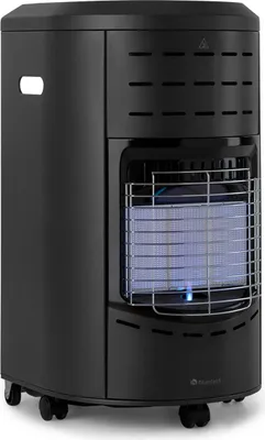 Produktbild von Blumfeldt Terrassenheizer, Outdoor-Gasheizstrahler, Gasheizofen für Terrasse, Garten & Balkon, Terrassen-Heizer mit Elektrischer Zündung, Kraftvoller Gas-Heizstrahler mit Bodenrollen und Handgriffe