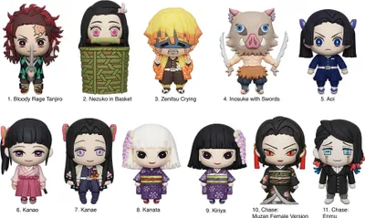 Produktbild von Demon Slayer: Kimetsu no Yaiba 3D PVC-Taschenanhänger Series 4 Display (24)