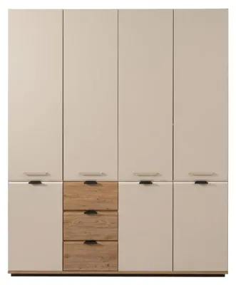 Immagine prodotto di Armadio moderno a 4 ante, in legno, ideale per camerette, camere da letto
