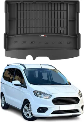 Image de Tapis de Coffre pour Ford Tourneo Courier 2014-2022 TPE Noir