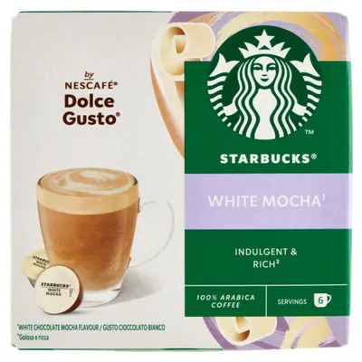 Zdjęcie produktu dla Kawa w kapsułkach Dolce Gusto White Mocha 123g - Starbucks