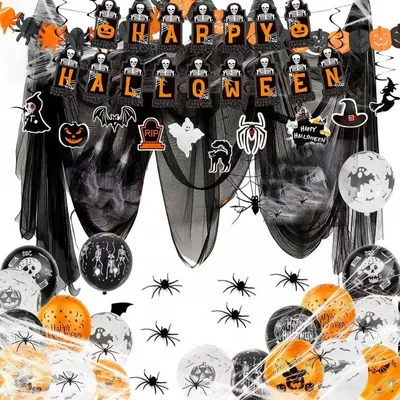 Obrázok produktu pre Sada dekorácií na Halloween na vnútorné použitie