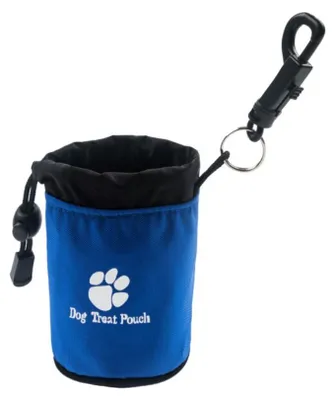 Image de INF Sac banane pour friandises extérieur - Poche étanche en nylon pour entraînement et promenades de chiens et chats Bleu