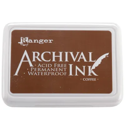 Produktbild von Ranger Archival Ink Stempelkissen - Feinkontur/Wasserfest Coffee