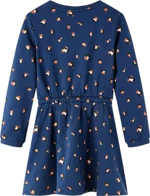 Produktbild von vidaXL Kinderkleid mit Langen Ärmeln Marineblau 104