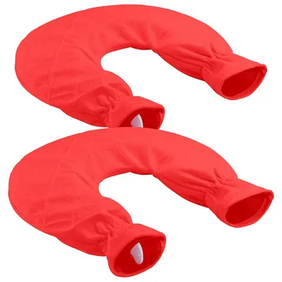 Produktbild von infactory Nackenkissen: 2er-Set Nacken-Wärmflaschen mit abnehmbarem Fleece-Bezug, 2,5 L (Nackenhörnchen Wärmflasche, Nackenkissen Wärmflasche, Stuhl)