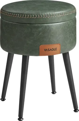 Produktbild von Songmics Sitzhocker mit Stauraum Kunstleder Waldgrün