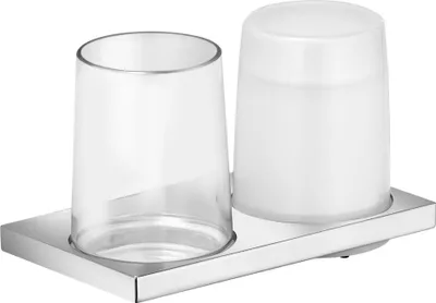 Produktbild von Keuco Edition 11 Doppelhalter Echtkristall-Glas/verchromt - 11153019000