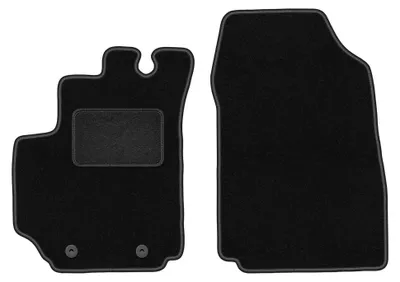 Productafbeelding van Velours voormatten voor FIat Croma II 2005-2011 (stationwagen) – 2-delig, zwart, op maat – Wielganizator LUX
