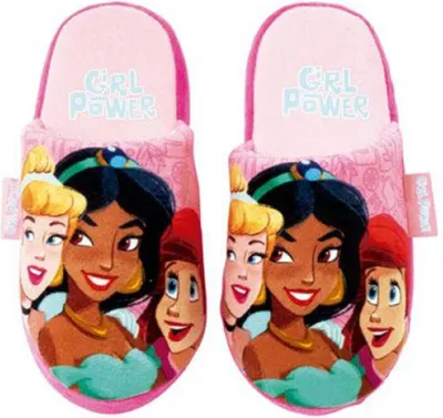 Produktbild von Disney Princess Hausschuhe Rutschfeste Pantoffeln im Prinzessinnen-Design Größe 26