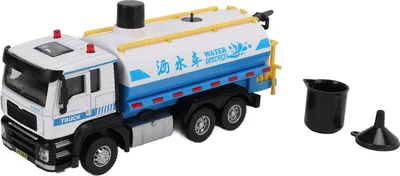 Immagine prodotto di 1/50 Modello di cisterna d'acqua Lega tirare indietro Spray Sprinkler Truck giocattolo per i ragazzi ragazze regali