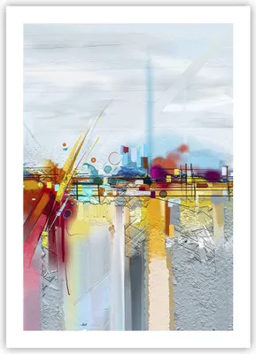 Produktbild von Poster - Poster ohne Rahmen - Abstraktion modern - 50x70 cm - Wand Bild - Wanddeko - Wandbilder - Kunstposter - Wandposter - Bilder - Kunstdruck - Wanddekoration - Wandbild - P2XPA50x70-4028