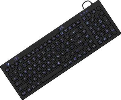 Obrázek produktu pro KeySonic KSK-6031INEL-B CZ - Průmyslová klávesnice USB s podsvícením silikonová černá voda