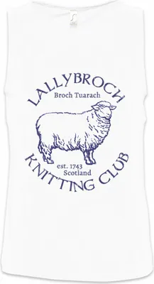 Produktbild von Urban Backwoods Lallybroch Knitting Club, Ärmelloses T-Shirt, Farbe: Weiß, Größe: L