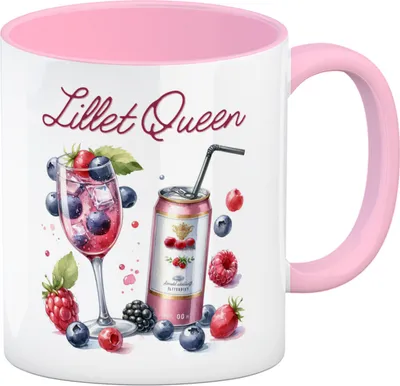 Produktbild von Lillet Queen Kaffeebecher in rosa