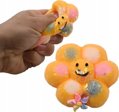 Produktbild von Mochi Squishy Blume Anti-Stress Spielzeug - Kawaii Fidget Toy Stressball Sensory für Kinder