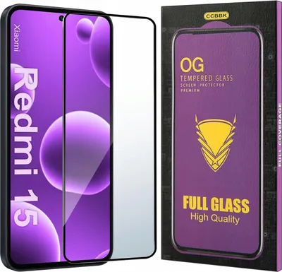 Obrázok produktu pre Szkło HARTOWANE 5D do Xiaomi Redmi 15 4G | 5G OG PREMIUM CAŁY EKRAN PEŁNE