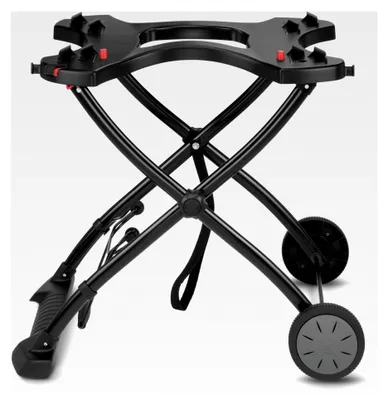 Produktbild von Rollwagen für Gasgrills der Q-Serie, Klappbares Design mit Rädern, Integrierter Tragegriff, 16,5 x 75,5 x 71,5 cm (eingeklappt), 63,5 x 53,5 x 71,5 cm (ausgeklappt)