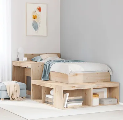 Obrázek produktu pro vidaXL Noční stolek s psacím stolem 222x107x75 cm borovicový masiv