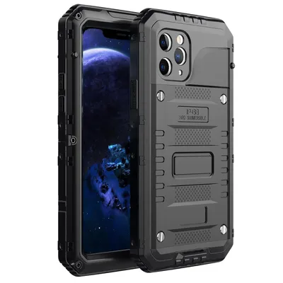 Produktbild von Cadorabo pouzdro pro Apple iPhone 11 PRO v černé barvě Robustní 360° ochrana displeje Outdoor Heavy Duty Protective Case