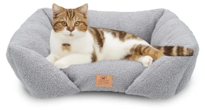 Produktbild von Ferplast Hundebett-Kissen für mittelgroße Hunde, Katzenbett, waschbarer syntheti