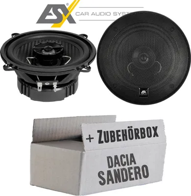 Produktbild von Lautsprecher Boxen ESX HZ52 HORIZON - 13cm Koax Auto Einbausatz - Einbauset passend für Dacia Sandero 1 - justSOUND